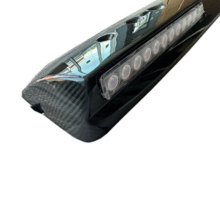 AUTOGP  Mercedes w464 cam üstü spoiler ledli dry carbon v type