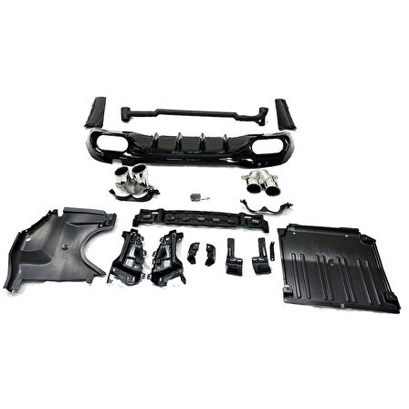 AUTOGP  Mercedes w206 c43 arka difüzör ve egzoz ucu seti 2020+