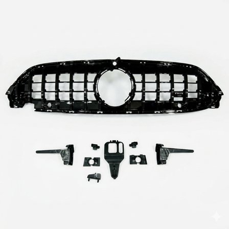 AUTOGP  Mercedes w236 cle gtr ön panjur ızgara pianoblack 2023+