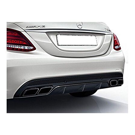 Mercedes w205 c63 difüzör arka avantgarde siyah