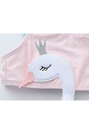 Pembe Kuğu Mayo Kız Bebek Çocuk Mayo