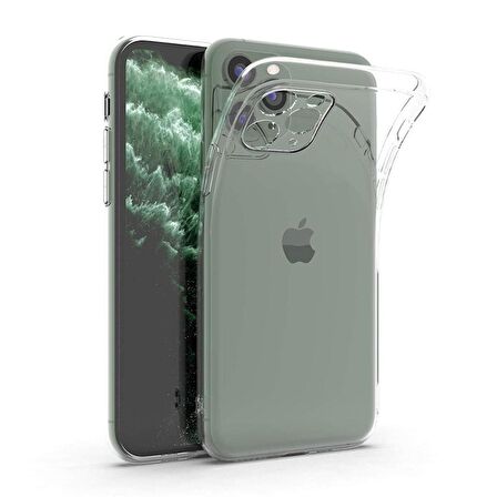 Gpack Apple iPhone 11 PRO Kılıf Kamera Korumalı Şeffaf Silikon