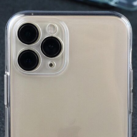Gpack Apple iPhone 11 PRO Kılıf Kamera Korumalı Şeffaf Silikon