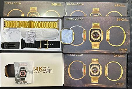 MELZOHOME ULTRA GOLD AKILLI SAAT 24 K 