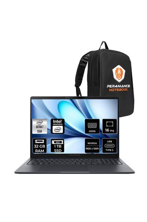 Expertbook B5 Core Ultra 7 255H 32GB RAM 1TB SSD 16" FHD+ FreeDOS B5605U716512B1DP318 Notebook + Per4 Çanta