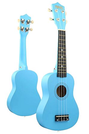 Midex UKX-901BL Mavi Soprano Ukulele (Askı Çanta Metod Pena)