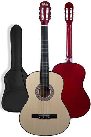 Midex CG-270NT Doğal Renk Klasik Gitar 4/4 Yetişkin Boy Sap Ayarlı Full Set