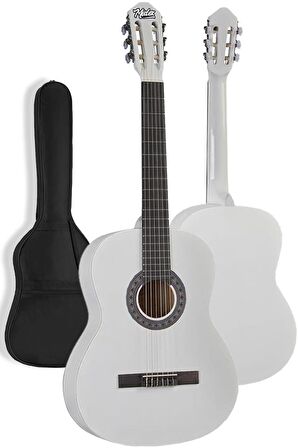 Midex CG-270WH Beyaz Renk Klasik Gitar 4/4 Yetişkin Boy Sap Ayarlı Full Set