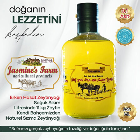 Naturel Sızma 0,1 Asit Zeytinyağı 250 ML - 224 mg/kg Polifenol