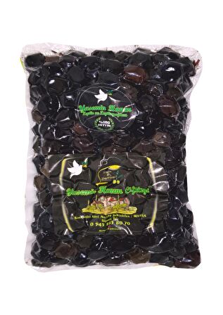 Gemlik Tipi Doğal Siyah Zeytin 3×1000 Gr