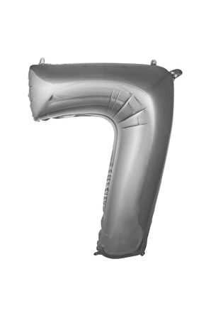 Folyo Balon Rakam Gümüş Renk 34 Inc 76 Cm Helyum Uyumlu