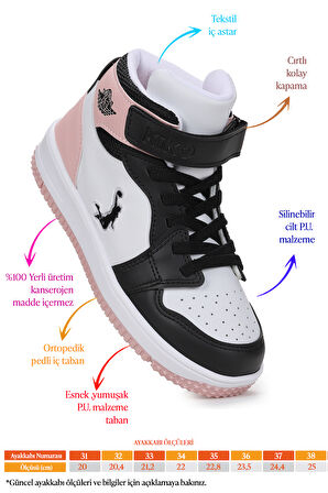 Kiko Kids Hayka Cırtlı Basketbol Kız Çocuk Spor Ayakkabı