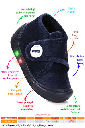 Kiko Kids Petri Günlük Işıklı Kız Bebek Ev Okul Kreş Panduf