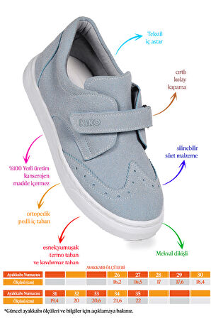 Kiko Kids Richie Cırtlı Günlük Erkek Çocuk Casual Ayakkabı