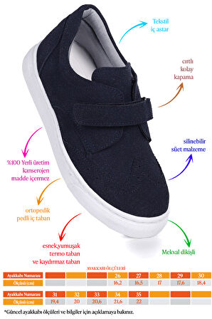 Kiko Kids Richie Cırtlı Günlük Erkek Çocuk Casual Ayakkabı