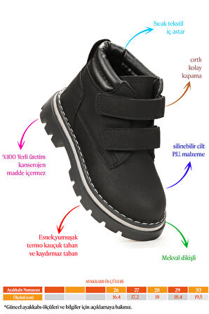 Kiko Kids Azka Cırtlı Kız Çocuk Bot Ayakkabı