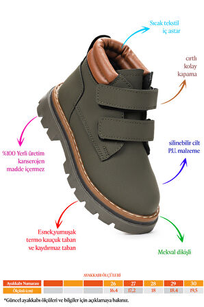  Azka Cırtlı Kız Çocuk Bot Ayakkabı