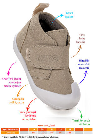  Winnie İlk Adım Cırtlı Kız Bebek Günlük Bot Ayakkabı