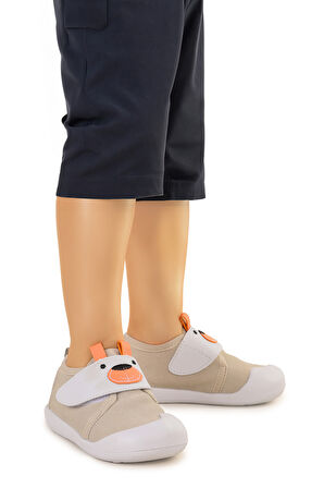 Kiko Kids Winni Cırtlı Kız Bebek İlk Adım Ortopedik Günlük Ayakkabı