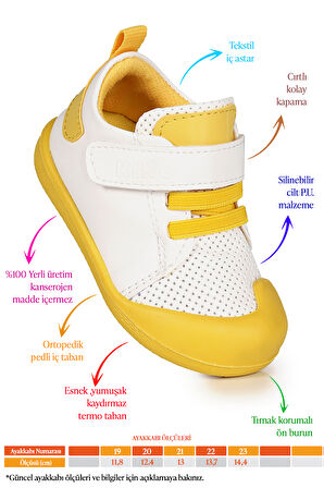 Kiko Kids Roce Cırtlı Kız Bebek İlk Adım Ortopedik Günlük Ayakkabı