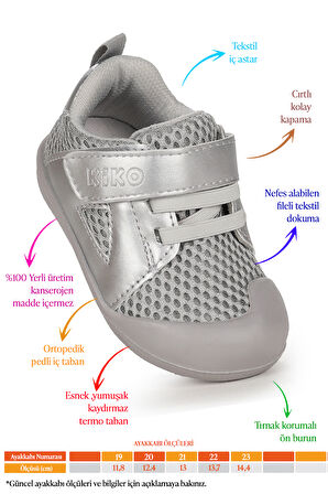  Puppies Cırtlı Kız Bebek İlk Adım Ortopedik Günlük Ayakkabı