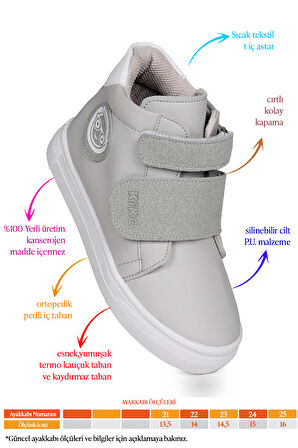 Kiko Kids Coyote Cırtlı Kız Çocuk Günlük Bot Ayakkabı