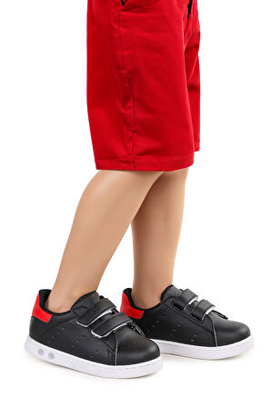 Kiko Kids Royzo Cırtlı Işıklı Kız Çocuk Spor Ayakkabı