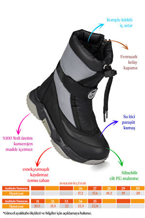 Kiko Kids Alexis Fermuarlı Kız Çocuk Kar Botu