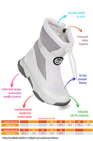 Kiko Kids Alexis Fermuarlı Kız Çocuk Kar Botu