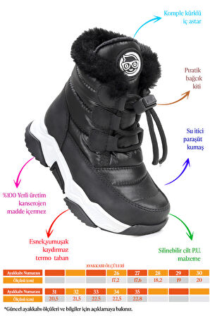 Kiko Kids Alison Bağcıklı Kız Çocuk Kar Botu