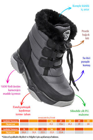 Kiko Kids Alison Bağcıklı Kız Çocuk Kar Botu