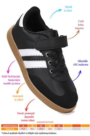 Kiko Kids Renis Günlük Cırtlı Kız Çocuk Spor Ayakkabı