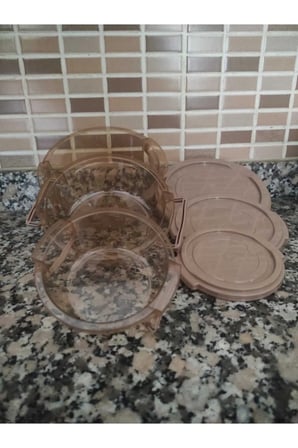 Mutfak ,Piknik ,Seyahat Ve Okul İçin Çok Amaçlı 3 Lü Saklama Kabı