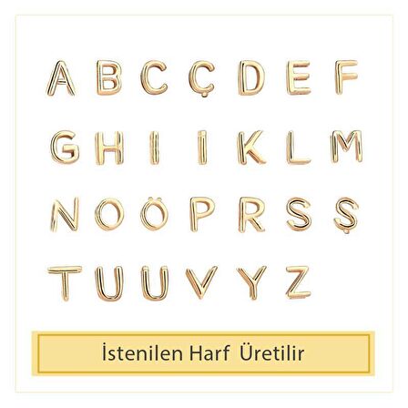 14 Ayar Altın K Harfli Kolye
