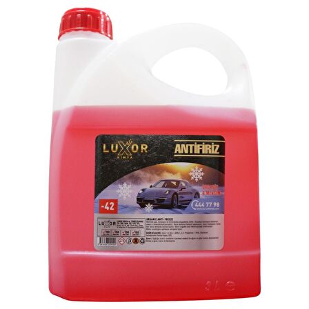 Luxor Kimya 4 Mevsim -42 Kırmızı Antifriz 3 Litre