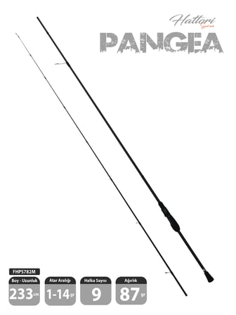 Fujin Hattori Pangea 233cm 1-14gr LRF Kamışı 782M