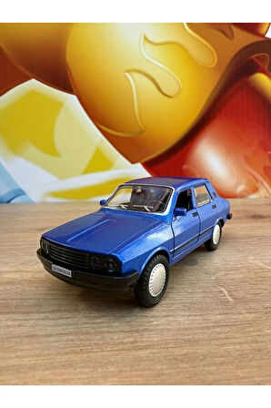 Renault Toros Ölçek 13cm Metal Araba Sesli Işıklı Açılan Kapılar Toros Nostaljik Araba