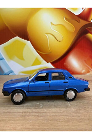 Renault Toros Ölçek 13cm Metal Araba Sesli Işıklı Açılan Kapılar Toros Nostaljik Araba