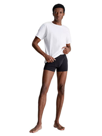Calvin Klein Erkek 3'lü Bisiklet Yaka Beyaz T-Shirt