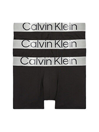 Calvin Klein Erkek 3'lü Siyah Boxer Trunk