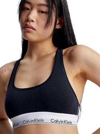 Calvin Klein Kadın Lacivert Bralet Takım 