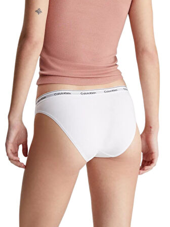 Calvin Klein Kadın Beyaz 3'lü Bikini Külot  
