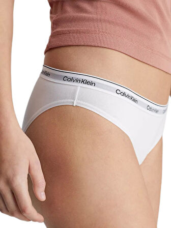 Calvin Klein Kadın Beyaz 3'lü Bikini Külot  