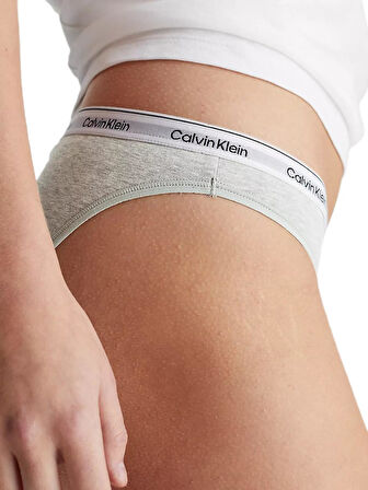 Calvin Klein Kadın 3'lü Siyah - Beyaz - Gri Bikini Külot  