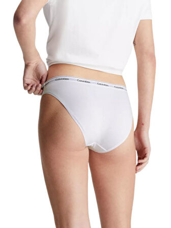 Calvin Klein Kadın 3'lü Siyah - Beyaz - Gri Bikini Külot  