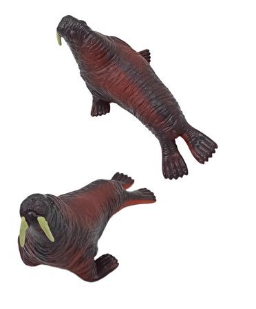 Oyuncak Et Deniz Canlıları Deniz Mors'u Yumuşak Dokusuyla Pasific Walrus Figürü 20cm.