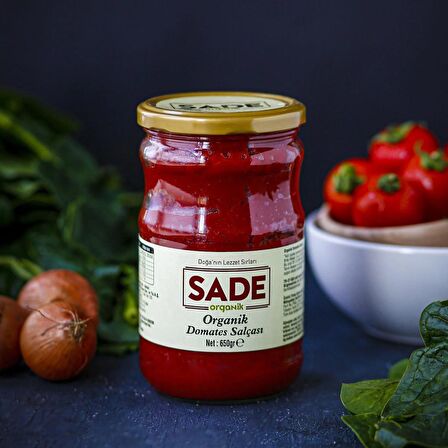 Sade Organik Köftelik Bulgur 1kg Ve Domates Salçası