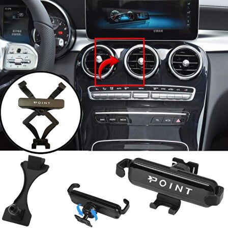 Mercedes C Seri Araçlara Özel Cep Telefon Tutacağı Robotik Oynar Başlık 2019-2021 Arası Profesyonel