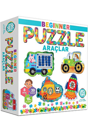 Eğitici Beginner Puzzle Araçlar - Arabalar Yap Boz