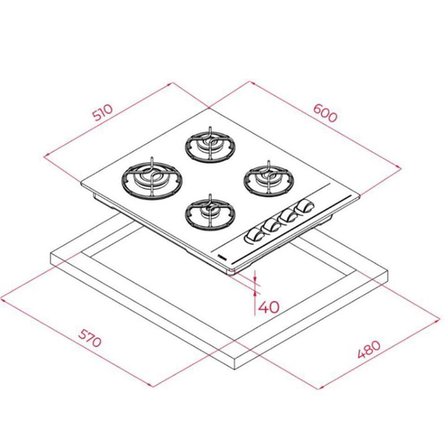 Teka Siyah Ankastre Set  ( HEB 723 BK - GBE 64002 BK - ATV 60.3 BK)